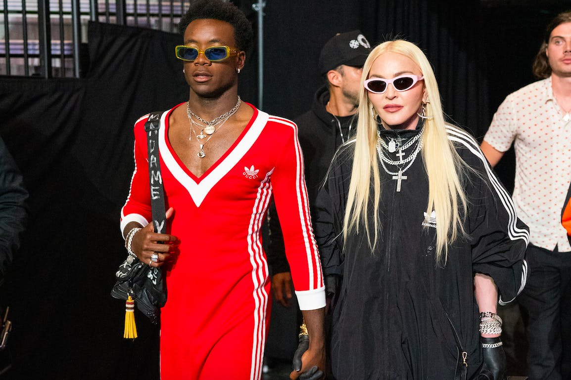 Madonna's Son, David Banda, Wears Adidas x Gucci